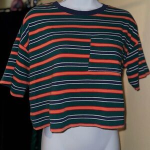 Forever 21 striped cropped Tshirt